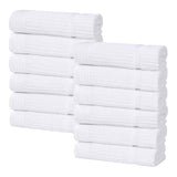 Milo Smart Twist Viscose Cotton Blend Face Towels Washcloths Set of 12