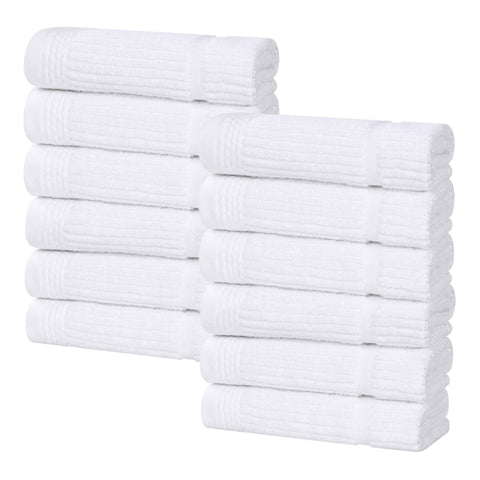 Milo Smart Twist Viscose Cotton Blend Face Towels Washcloths Set of 12
