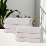 Milo Smart Twist Viscose Cotton Blend Solid Hand Towels, Set of 6