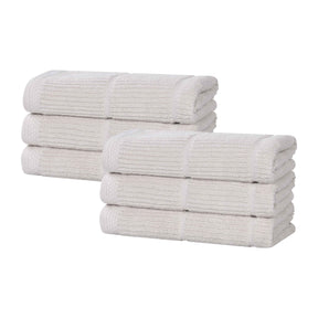 Milo Smart Twist Viscose Cotton Blend Solid Hand Towels, Set of 6