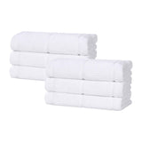 Milo Smart Twist Viscose Cotton Blend Solid Hand Towels, Set of 6