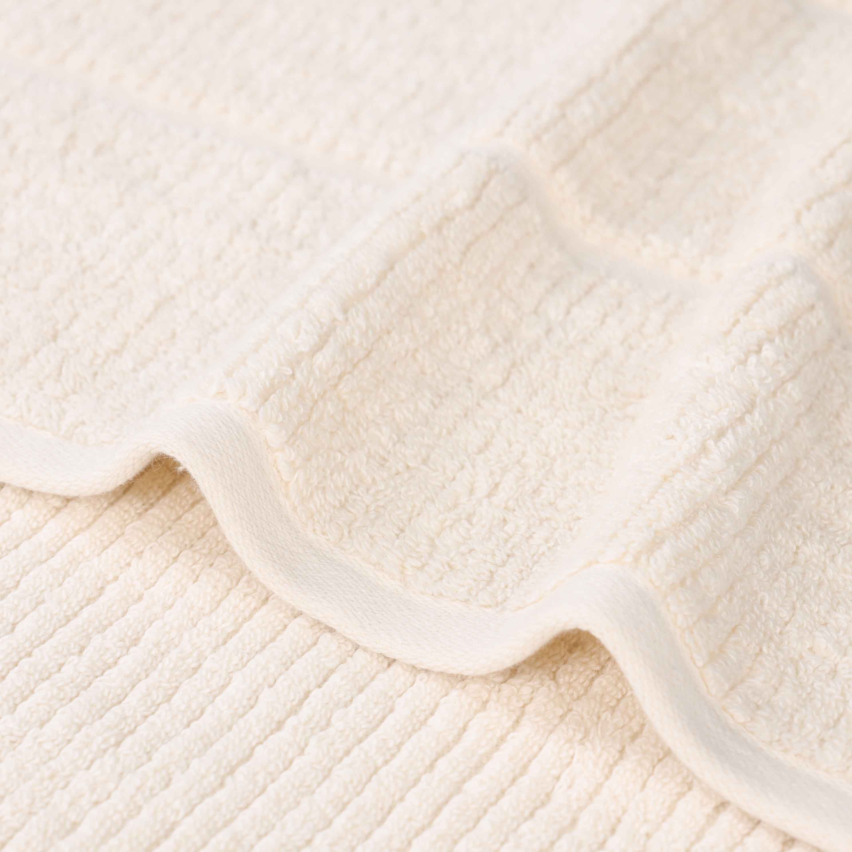 Milo Smart Twist Viscose Cotton Blend Solid Ribbed 12 Piece Towel Set