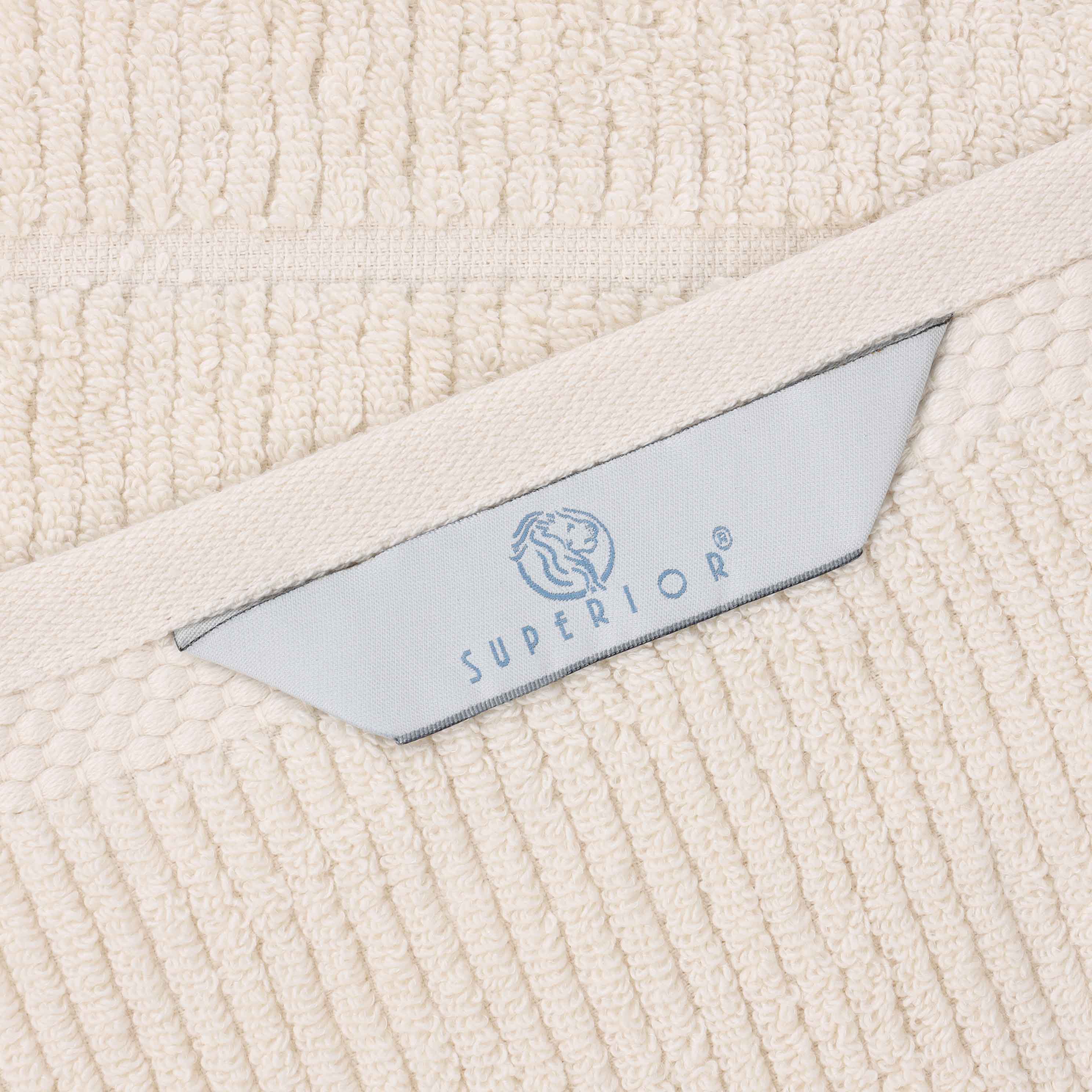 Milo Smart Twist Viscose Cotton Blend Solid Ribbed 12 Piece Towel Set