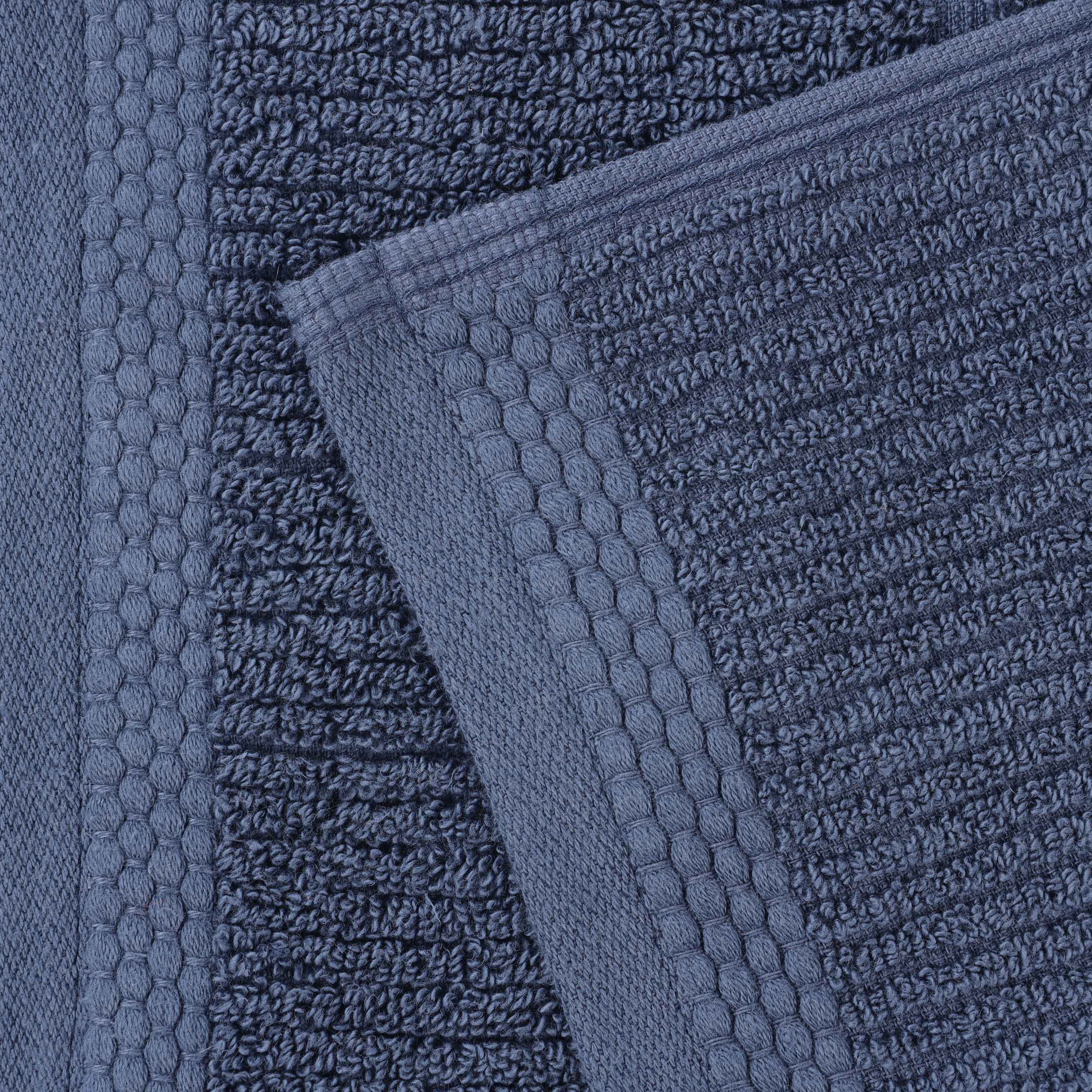 Milo Smart Twist Viscose Cotton Blend Solid Ribbed 12 Piece Towel Set