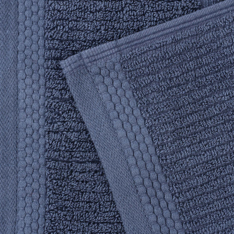 Milo Smart Twist Viscose Cotton Blend Solid Ribbed 12 Piece Towel Set