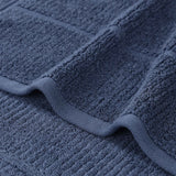 Milo Smart Twist Viscose Cotton Blend Solid Ribbed 12 Piece Towel Set