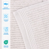 Milo Smart Twist Viscose Cotton Blend Solid Ribbed 12 Piece Towel Set