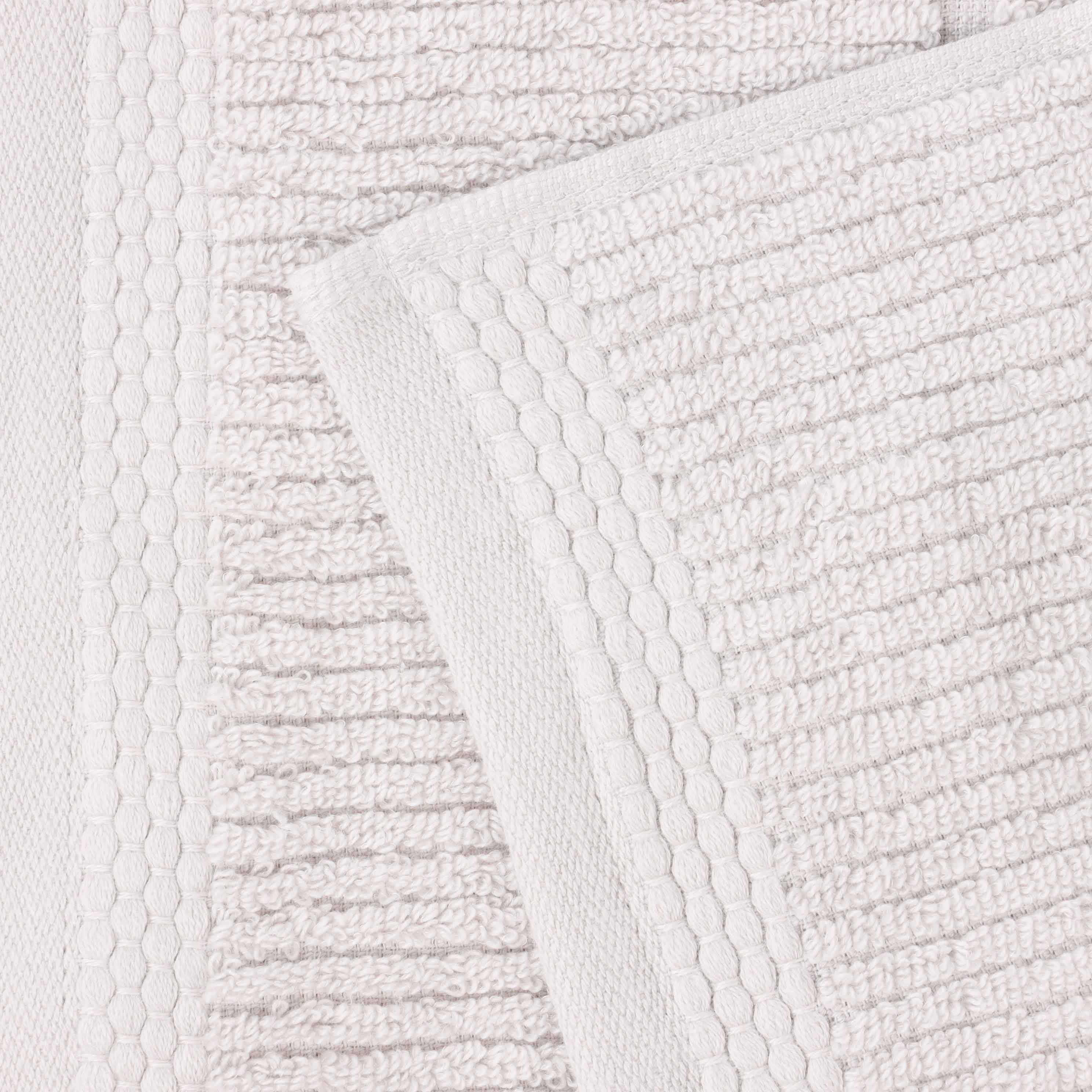 Milo Smart Twist Viscose Cotton Blend Solid Ribbed 12 Piece Towel Set