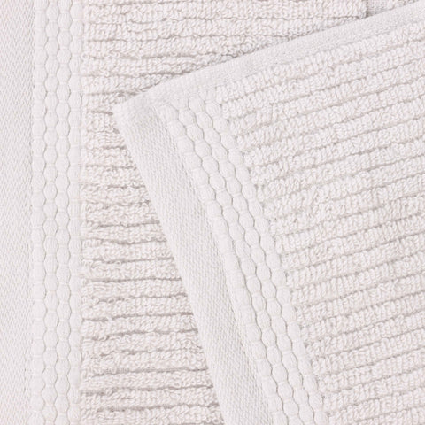 Milo Smart Twist Viscose Cotton Blend Solid Ribbed 12 Piece Towel Set