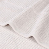 Milo Smart Twist Viscose Cotton Blend Solid Ribbed 12 Piece Towel Set