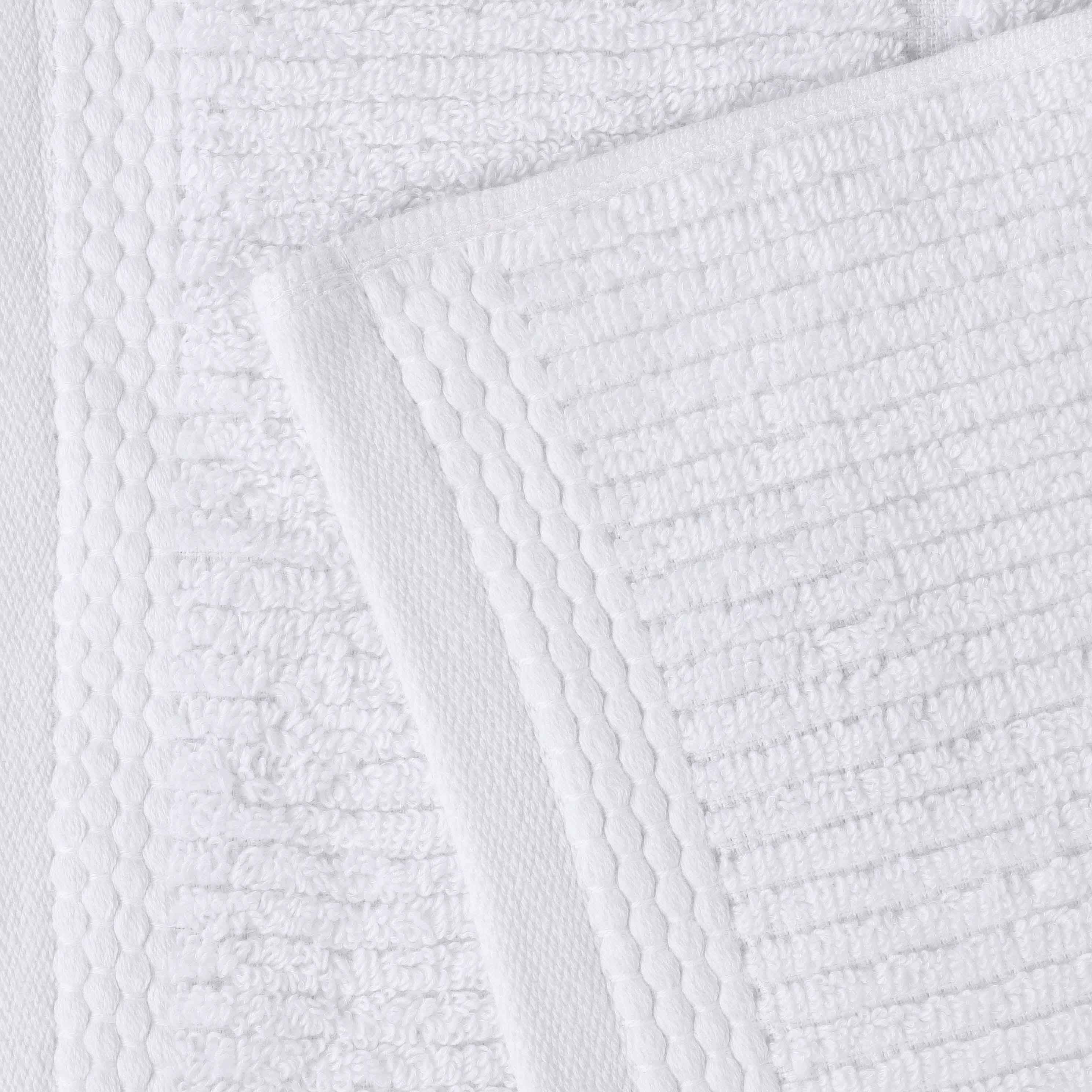 Milo Smart Twist Viscose Cotton Blend Solid Ribbed 12 Piece Towel Set