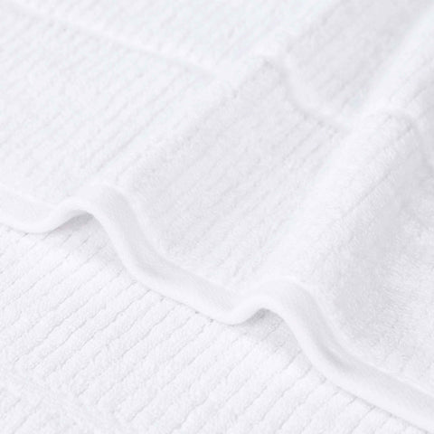 Milo Smart Twist Viscose Cotton Blend Solid Ribbed 12 Piece Towel Set