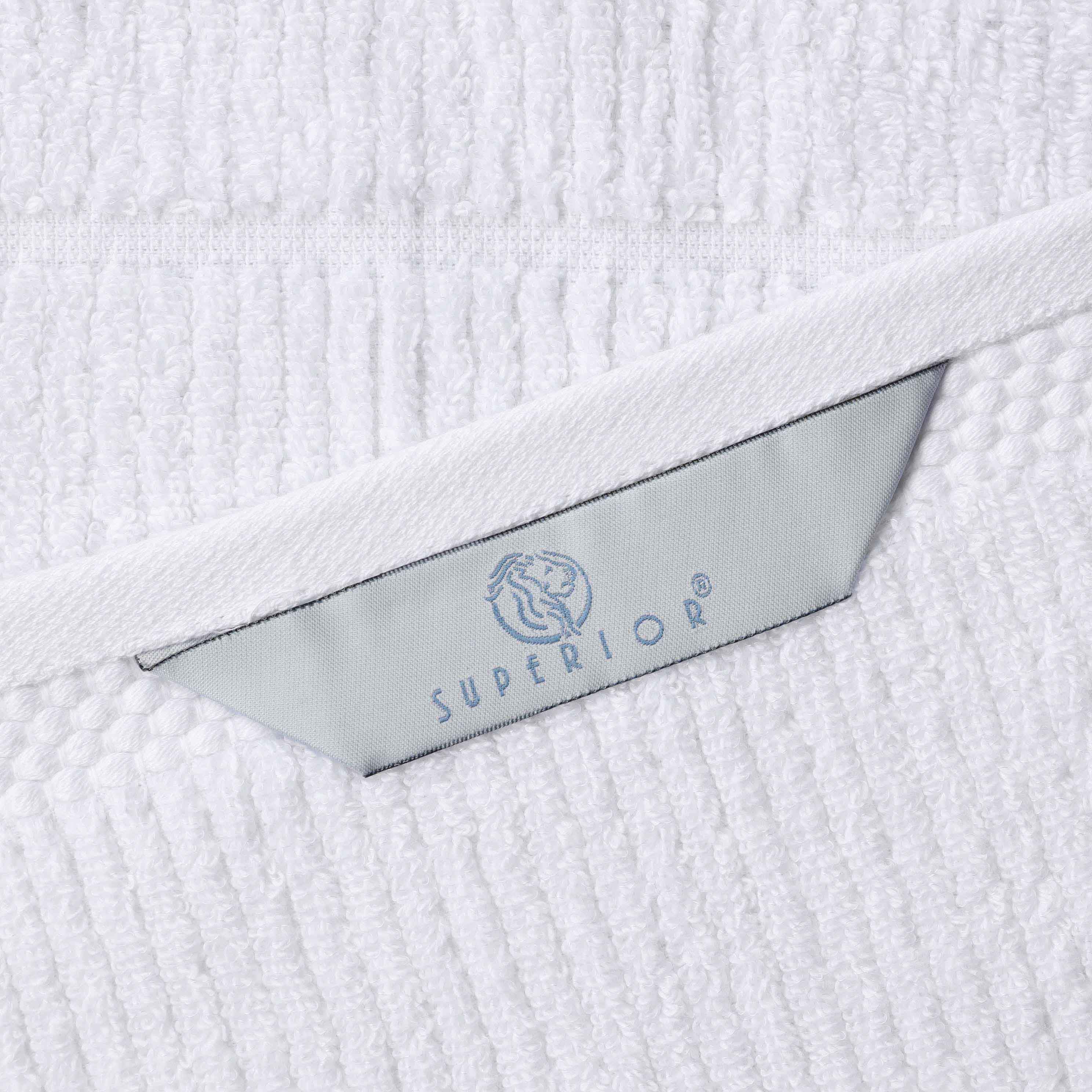 Milo Smart Twist Viscose Cotton Blend Solid Ribbed 12 Piece Towel Set