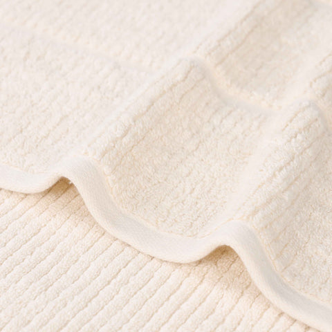 Milo Smart Twist Viscose Cotton Blend Solid Ribbed 8 Piece Towel Set