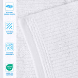 Milo Smart Twist Viscose Cotton Blend Solid Ribbed 8 Piece Towel Set