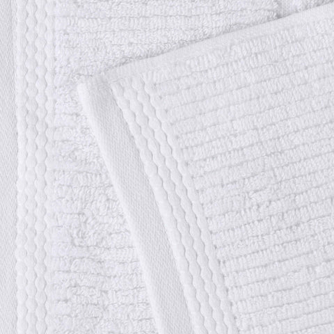 Milo Smart Twist Viscose Cotton Blend Solid Ribbed 8 Piece Towel Set