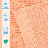 Milo Smart Twist Viscose Cotton Blend Solid Ribbed 8 Piece Towel Set