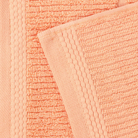 Milo Smart Twist Viscose Cotton Blend Solid Ribbed 9 Piece Towel Set