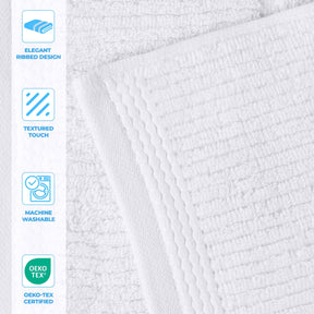 Milo Smart Twist Viscose Cotton Blend Solid Ribbed 9 Piece Towel Set