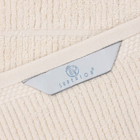 Milo Smart Twist Viscose Cotton Blend Ribbed Bath Sheets, Set of 2