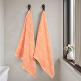 Milo Smart Twist Viscose Cotton Blend Ribbed Bath Sheets, Set of 2