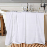 Milo Smart Twist Viscose Cotton Blend Ribbed Bath Sheets, Set of 2