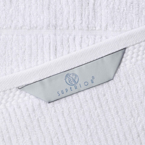 Milo Smart Twist Viscose Cotton Blend Ribbed Bath Sheets, Set of 2