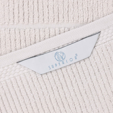 Milo Smart Twist Viscose Cotton Blend Ribbed Bath Sheets, Set of 2