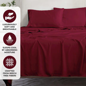 Modal From Beechwood 300 Thread Count Extra Deep Pocket Sheet Set
