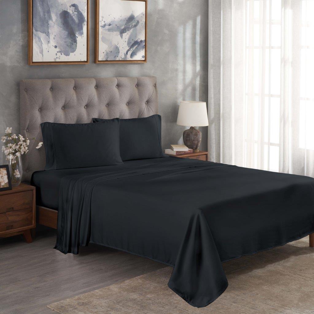 300 Thread Count Modal From Beechwood Solid Deep Pocket Bed Sheet Set