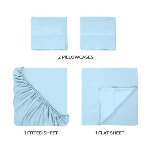 300 Thread Count Modal Sheets Set – Made from Beechwood, Solid Deep Pocket