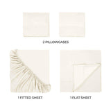 Modal From Beechwood 400 Thread Count Cooling Solid Bed Sheet Set