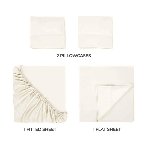 400 Thread Count Modal Fitted Sheet With Set- From Beechwood, Cooling, Solid