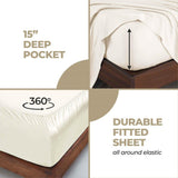 400 Thread Count Modal Fitted Sheet With Set- From Beechwood, Cooling, Solid