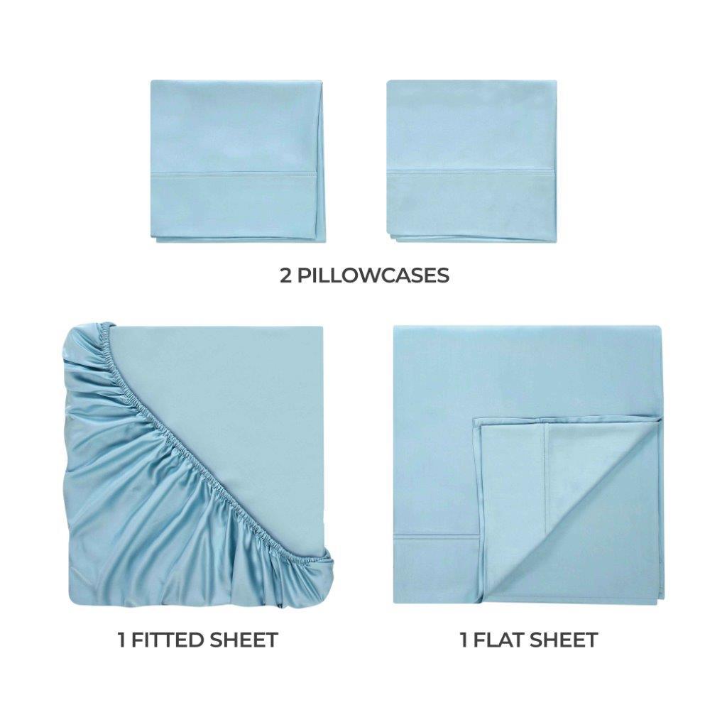 Modal From Beechwood 400 Thread Count Cooling Solid Bed Sheet Set