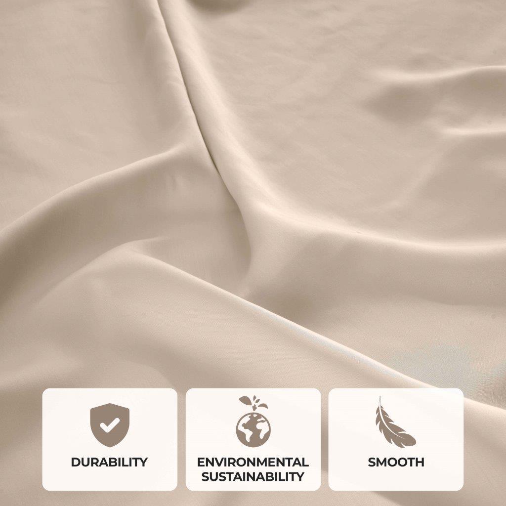Modal From Beechwood 400 Thread Count Cooling Solid Bed Sheet Set