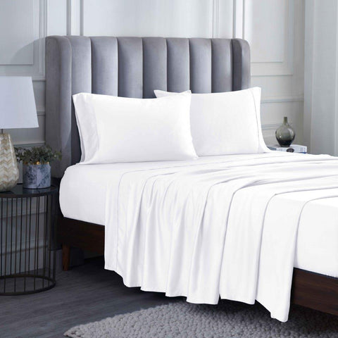 400 Thread Count Modal Fitted Sheet With Set- From Beechwood, Cooling, Solid