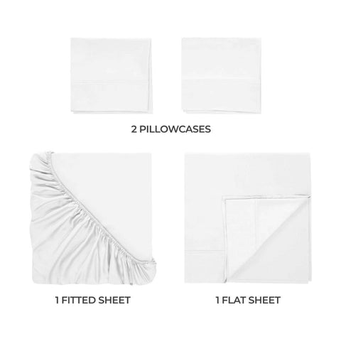 400 Thread Count Modal Fitted Sheet With Set- From Beechwood, Cooling, Solid
