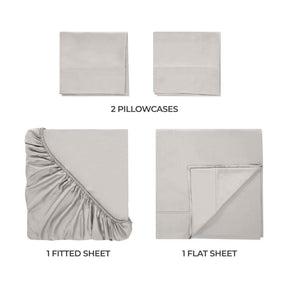 Modal From Beechwood 400 Thread Count Cooling Solid Bed Sheet Set