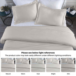Modal From Beechwood 400 Thread Count Cooling Solid Duvet Cover Set
