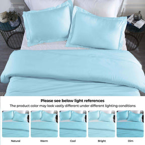 Modal From Beechwood 400 Thread Count Cooling Solid Duvet Cover Set