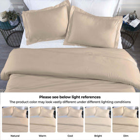 Modal From Beechwood 400 Thread Count Cooling Solid Duvet Cover Set