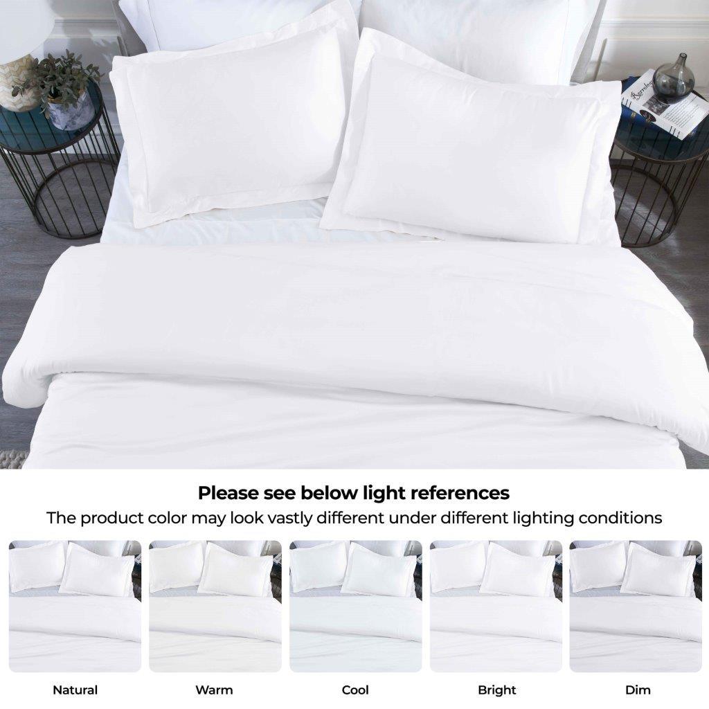 Modal From Beechwood 400 Thread Count Cooling Solid Duvet Cover Set