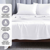 Modal From Beechwood 400 Thread Count Cooling Solid Pillowcase Set