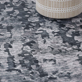 Modern Abstract Power-Loomed Indoor Area Rug Cool Gray