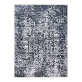Modern Abstract Power-Loomed Indoor Area Rug Cool Gray