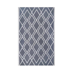 Modern Diamond Lattice Indoor/ Outdoor Area Rug
