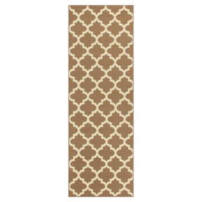 Modern Quatrefoil Geometric Lattice Indoor Area Rug
