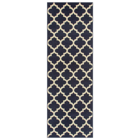 Modern Quatrefoil Geometric Lattice Indoor Area Rug