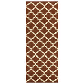 Modern Quatrefoil Geometric Lattice Indoor Area Rug